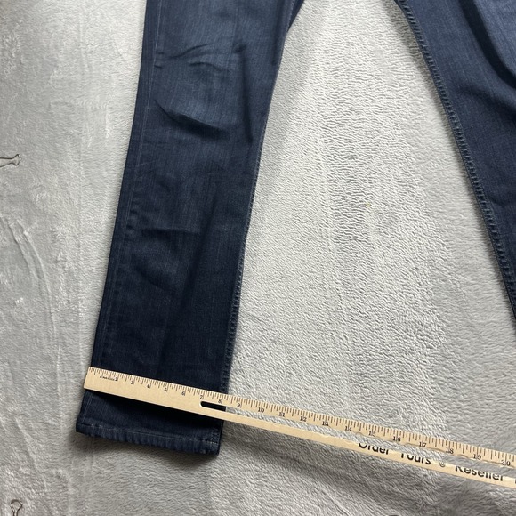 Paige Jeans Mens 38x30 Blue Federal Slim Straight Leg Stretch Dark Wash Denim - Picture 8 of 11